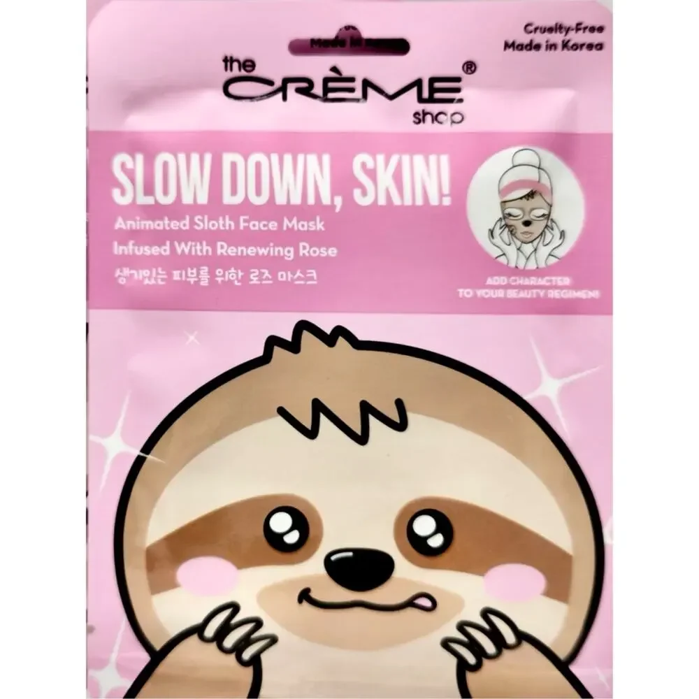 The Creme Shop Slow Down Skin Sloth Face Masks (Set of 2)